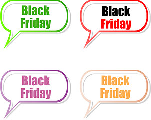 Image showing Black Friday sale inscription design template. Black Friday banner. Vector illustration