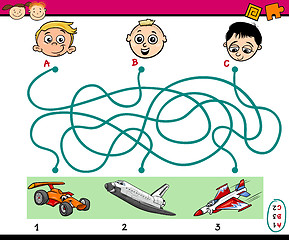 Image showing find path task for kids