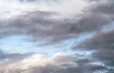 Image showing Autumn in the sky clouds and rain