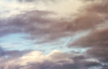 Image showing Autumn in the sky clouds and rain