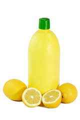 Image showing A Bottle Lemon concentrate