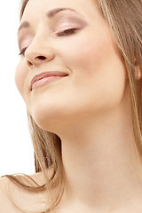 Image showing bright picture of smiling woman