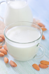 Image showing milk with almond