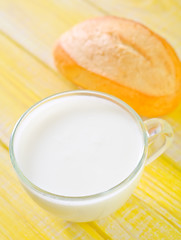 Image showing milk and bread