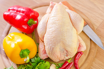 Image showing chicken and vegetables