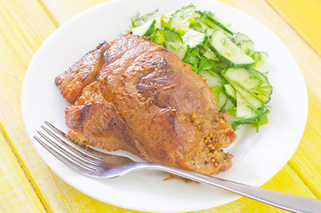 Image showing baked meat