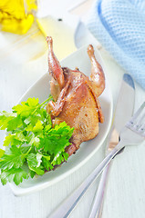 Image showing baked quail