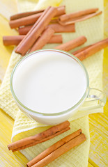 Image showing milk with cinnamon