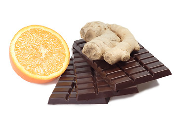 Image showing Chocolate with ginger