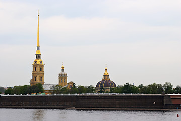 Image showing Spiers and dome of the cathedral.