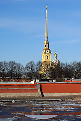 Image showing Spire of Cathedral against the sky.