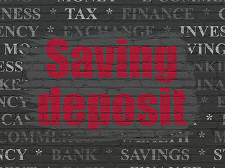 Image showing Banking concept: Saving Deposit on wall background