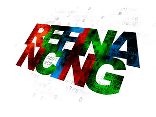 Image showing Finance concept: Refinancing on Digital background