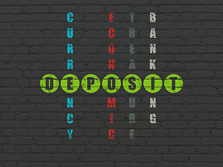 Image showing Currency concept: Deposit in Crossword Puzzle
