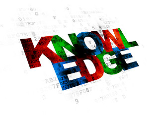 Image showing Education concept: Knowledge on Digital background