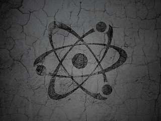 Image showing Science concept: Molecule on grunge wall background