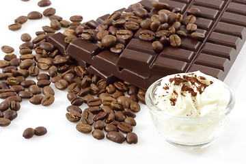 Image showing Chocolate with whipped cream