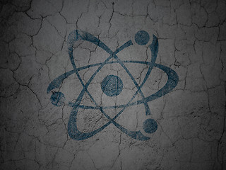 Image showing Science concept: Molecule on grunge wall background