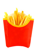Image showing French fries is photographed 