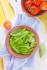 Image showing basil and tomato