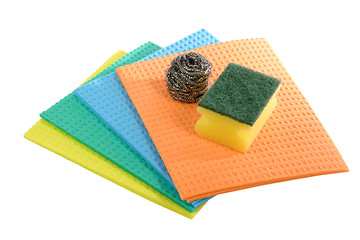 Image showing Colorful Sponges