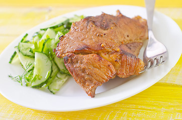 Image showing baked meat