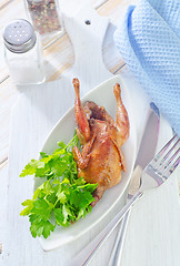 Image showing baked quail