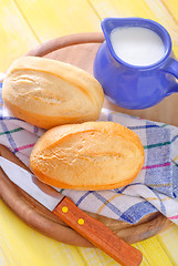 Image showing milk and bread