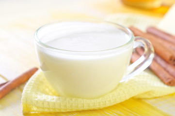 Image showing milk with cinnamon