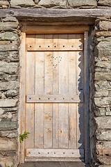 Image showing Heart on a door