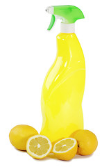 Image showing Yellow lemon cleaner