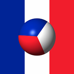 Image showing France Flag Sphare