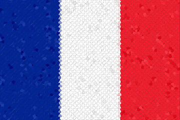 Image showing France Flag Mosaic