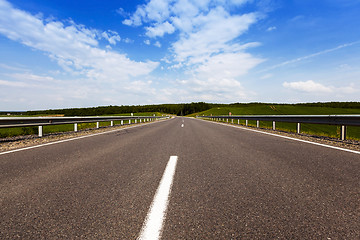 Image showing Summer road . field