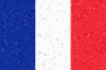 Image showing France Flag Mosaic