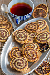 Image showing Cookies in the form of a spiral.