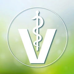 Image showing button symbol veterinary