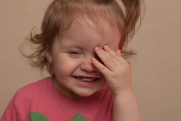 Image showing portrait of a smiling little girl