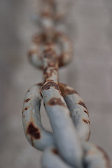 Image showing gray rusty chain