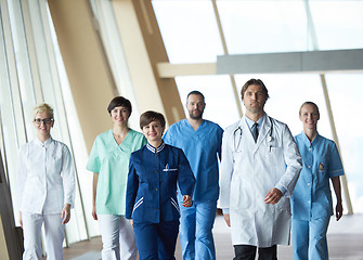 Image showing doctors team walking