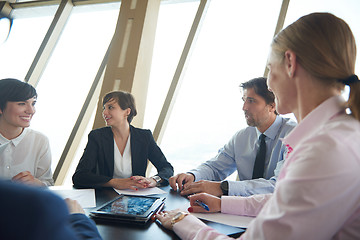 Image showing business woman on meeting