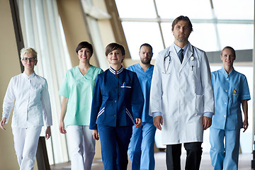 Image showing doctors team walking