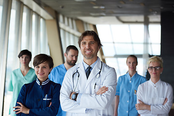 Image showing doctors team walking