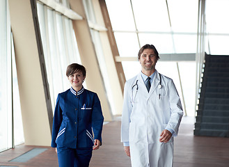 Image showing doctors team walking