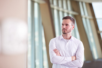 Image showing business man with beard at modern office