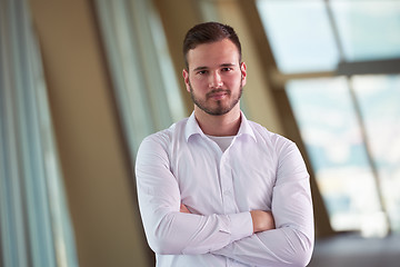 Image showing business man with beard at modern office