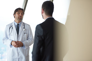 Image showing doctor handshake with a patient