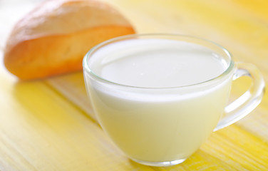 Image showing milk and bread