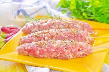 Image showing raw kebab