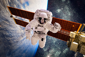 Image showing Astronaut in outer space